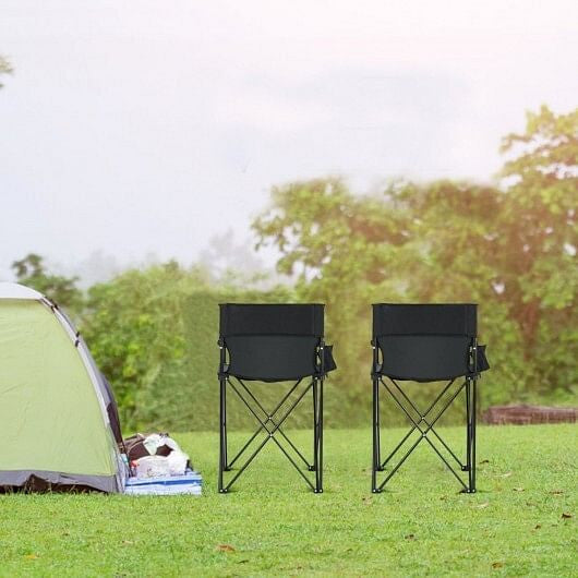 Portable 38 Inch Oversized High Camping Fishing Folding Chair-0